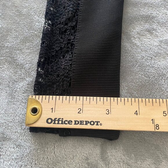 DIVIDED Black Bodycon Dress with Lace Sleeves Size 4 Romantic Goth Dark Fairy - Picture 6 of 7